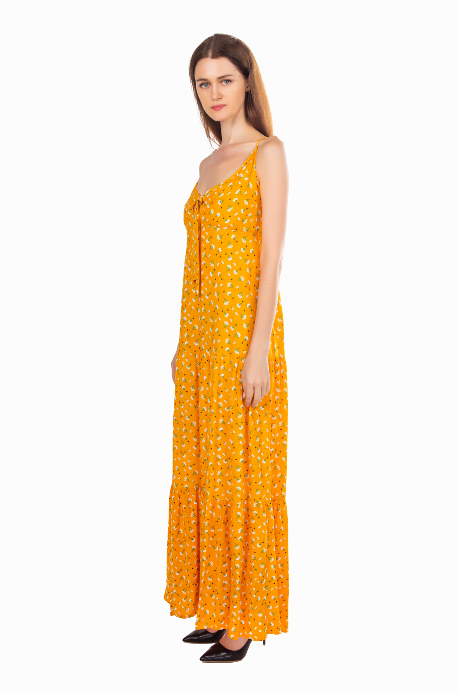 VISCONE MAXI YELLOW DRESS