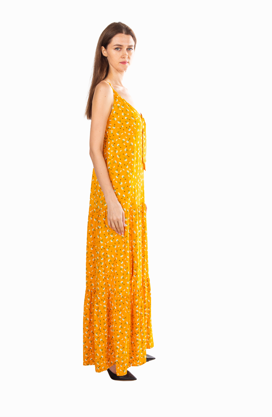 VISCONE MAXI YELLOW DRESS