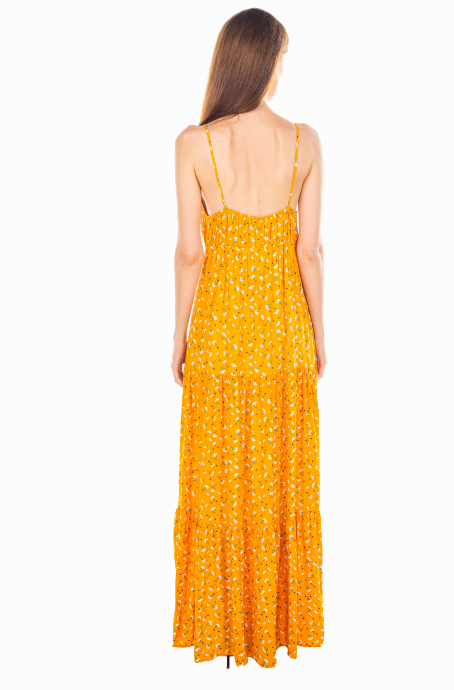 VISCONE MAXI YELLOW DRESS